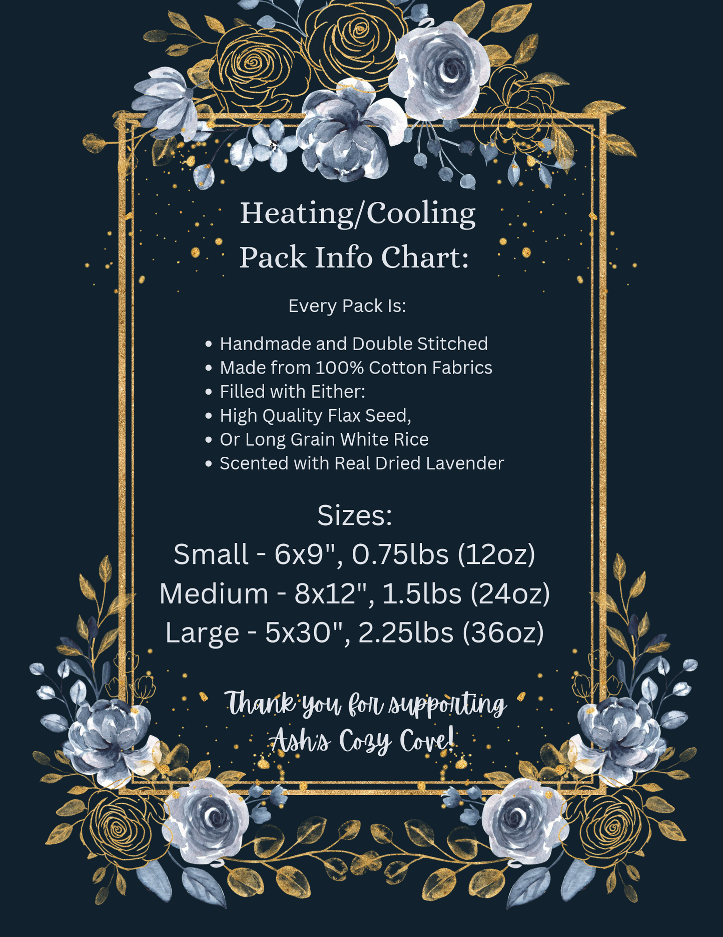 Customizable Hot/Cold Packs - Kitty Patterns