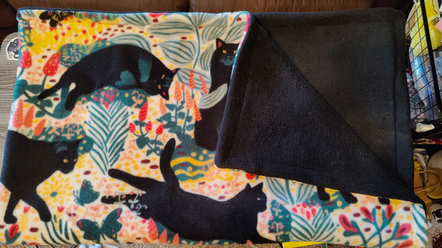 Forest Cats: Handmade Customizable Blanket