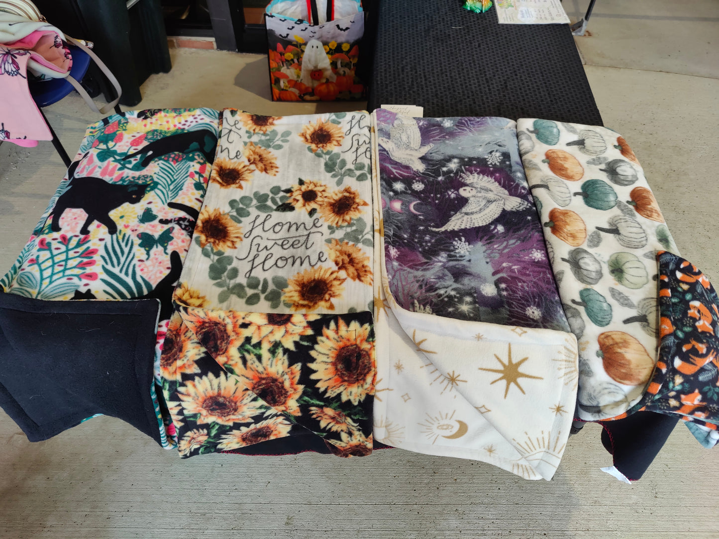 Forest Cats: Handmade Customizable Blanket
