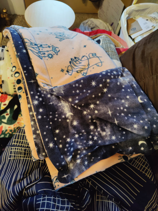 Celestial Hands: Handmade Customizable Blanket